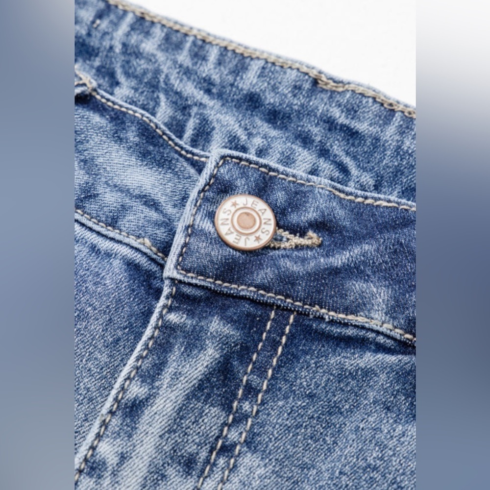 Distressed Blue Jeans - Picture 2 of 12